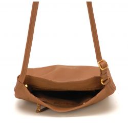 Sac Bandoulière en Cuir de Vachette - Mocca