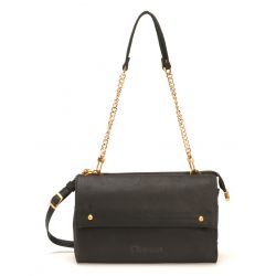 Pochette Bandoulière Double compartiment en Cuir de Vachette - Mocca