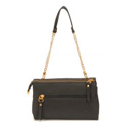 Pochette Bandoulière Double compartiment en Cuir de Vachette - Mocca