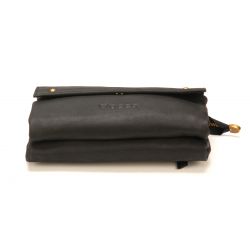 Pochette Bandoulière Double compartiment en Cuir de Vachette - Mocca