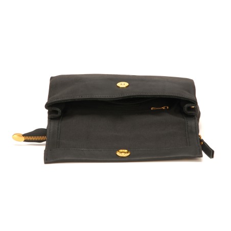 Pochette Bandoulière Double compartiment en Cuir de Vachette - Mocca