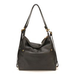 Sac à dos 2-en-1 en Cuir de Vachette - Mocca