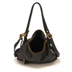 Sac à dos 2-en-1 en Cuir de Vachette - Mocca