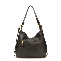 Sac à dos 2-en-1 en Cuir de Vachette - Mocca