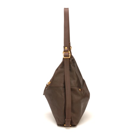 Sac à dos 2-en-1 en Cuir de Vachette - Mocca