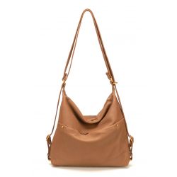 Sac à dos 2-en-1 en Cuir de Vachette - Mocca
