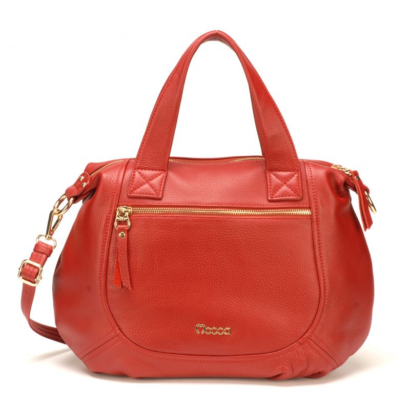 Sac à Main Grand Modèle en Cuir de Vachette - Mocca