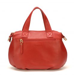 Sac à Main Petit Modèle en Cuir de Vachette - Mocca