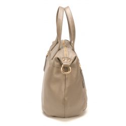 Sac à Main Petit Modèle en Cuir de Vachette - Mocca