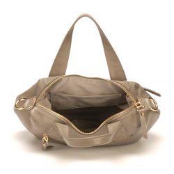 Sac à Main Petit Modèle en Cuir de Vachette - Mocca