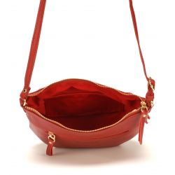 Sac Bandoulière en Cuir de Vachette - Mocca