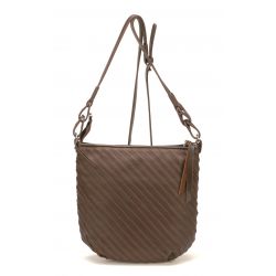 Sac Bandoulière M24 en Cuir de Vachette - Mocca