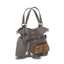 Sac Seau M Premier Flirt en Cuir Finition Python - Lancel