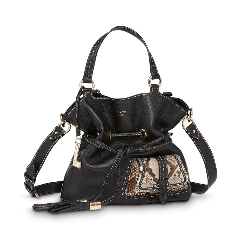 Sac Seau M Premier Flirt en Cuir Finition Python - Lancel