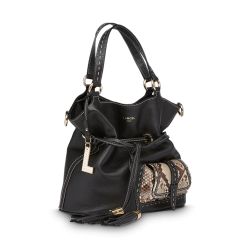 Sac Seau M Premier Flirt en Cuir Finition Python - Lancel