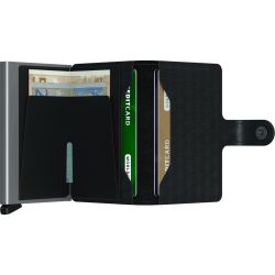 Porte-Cartes et Billets MiniWallet Optical en Cuir Texturé - Secrid