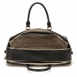 Porte-Documents 2 Comp. Bradley en Cuir Noir - Arthur & Aston