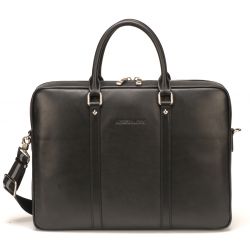 Porte-Documents Bradley en Cuir Noir - Arthur & Aston