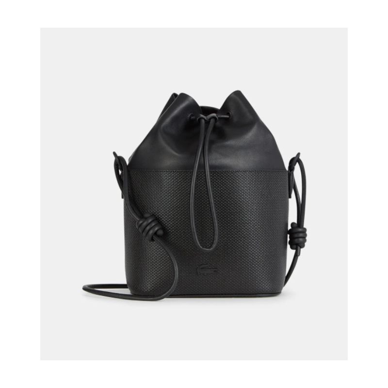 Sac Seau Chantaco en Cuir Piqu?� - Lacoste