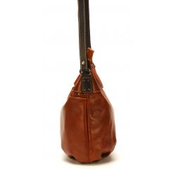 Sac Bandoulière en Cuir de Vachette - Mocca