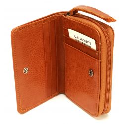 Portefeuille en Cuir de Vachette - Mocca
