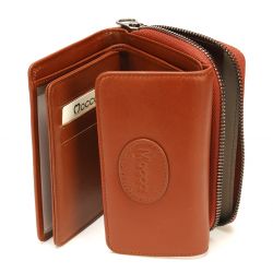 Portefeuille en Cuir Vachette - Mocca