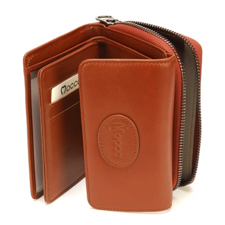 Portefeuille en Cuir Vachette - Mocca