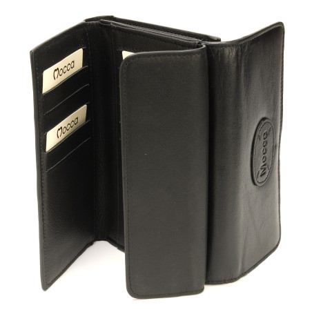Portefeuille Dos à Dos en Cuir - Mocca