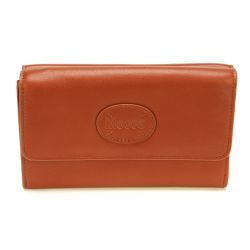 Portefeuille Dos à Dos en Cuir - Mocca