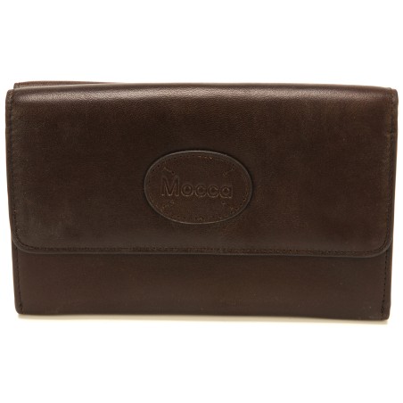 Portefeuille Dos à Dos en Cuir - Mocca