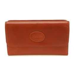 Compagnon porte chéquier Léa - cuir vachette pleine fleur
