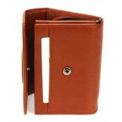 Porte-Monnaie et Cartes en Cuir - Mocca