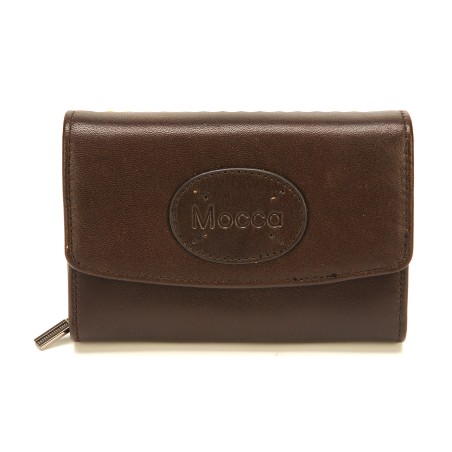 Porte-Monnaie et Cartes en Cuir - Mocca