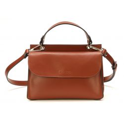 Sac à Main en Croûte de Cuir - Mocca