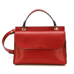 Sac à Main en Croûte de Cuir - Mocca