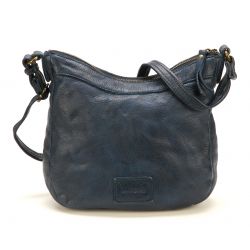 Besace en Cuir Délavé - Mocca
