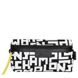 Trousse Le Pliage LGP Noir/Blanc en Toile - Longchamp