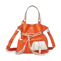 Sac Seau S Premier Flirt en Cuir Multicolor Papaye - Lancel