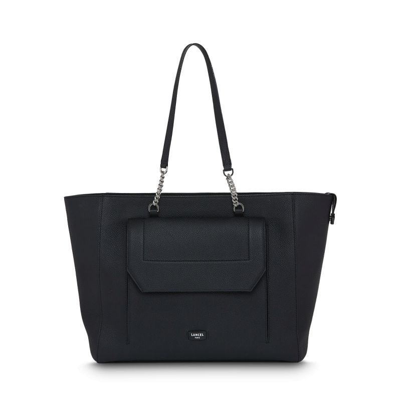 Sac Cabas Ninon en Cuir Noir - Lancel