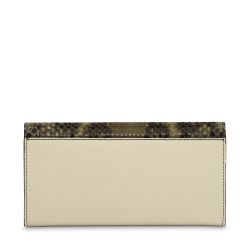 Portefeuille Slim Rabat Ninon en Cuir Python - Lancel