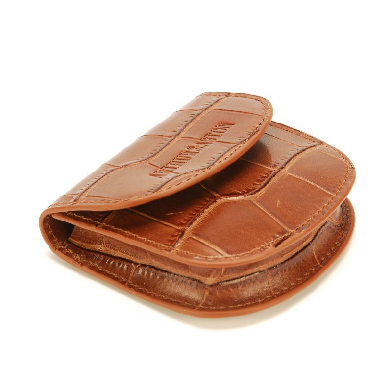 Porte-Monnaie Léa en Cuir Façon Croco - Arthur & Aston Porte-Monnaie Léa en Cuir Façon Croco - Arthur & Aston