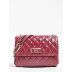 Sac Travers Lola Merlot en Synthétique - Guess