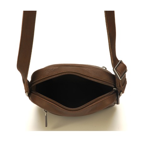 Sac porté travers grand modèle Oscar cuir