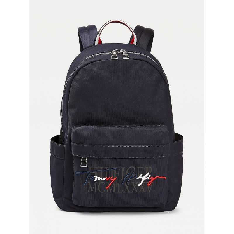 Sac à Dos Logo Signature en Toile Bleu - Tommy Hilfiger