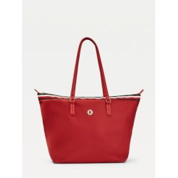 Sac Cabas Monogram en Toile Rouge - Tommy Hilfiger