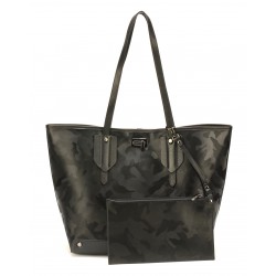 Sac shopping Cuir enduit camouflage Athéna
