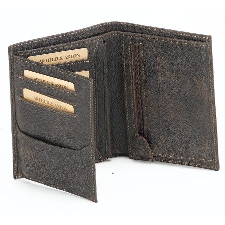 Portefeuille en Cuir Vachette Destroy - Arthur & Aston