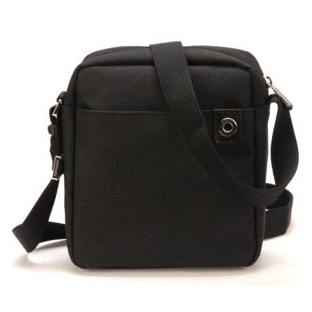 Sac travers moyen modèle Aaron en toile polyester garniture cuir