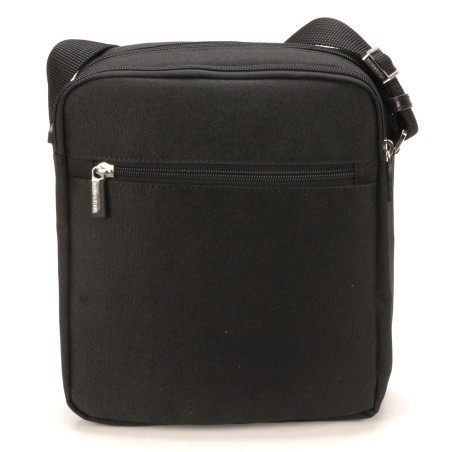 Sac travers grand modèle Aaron en toile polyester garniture cuir