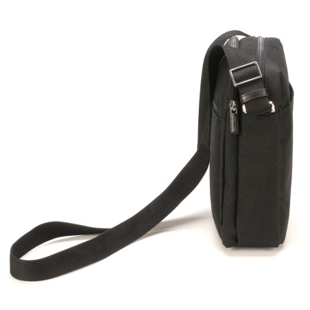 Sac travers grand modèle Aaron en toile polyester garniture cuir
